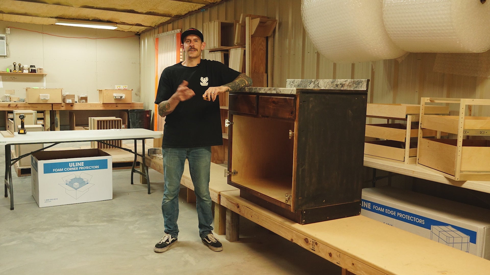 Double Slide-Out Drawers & Shelves – Interior Cabinet Solutions